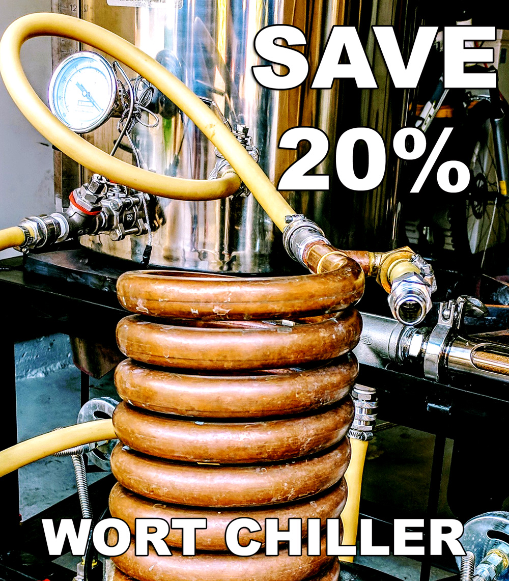  Home Brewer Promo Code for Save $40 On A Copper, Convoluted Homebrewing Counterflow Wort Chiller Coupon Code