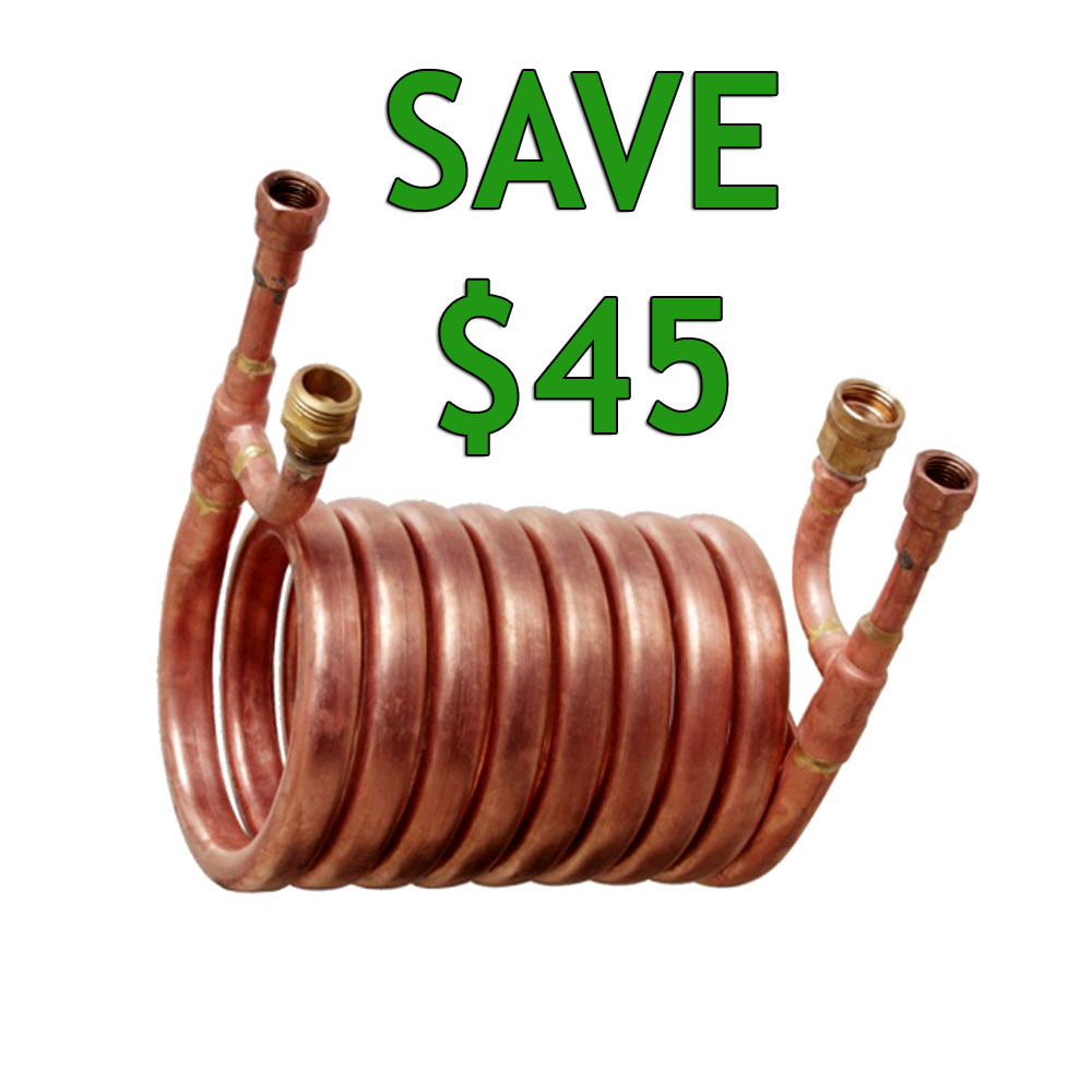  Home Brewer Promo Code for Save $45 On A Counterflow Wort Chiller and Free Shipping Coupon Code