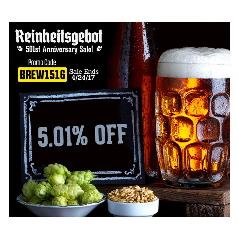  Promo Code For Reinheitsgebot Sale! Promo Codes