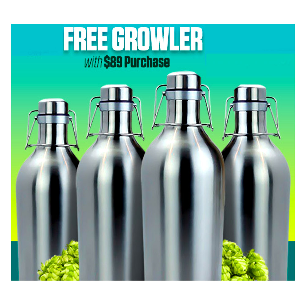  Coupon Code For Get a Free Stainless Steel Growler with a $89+ Purchase Coupon Code