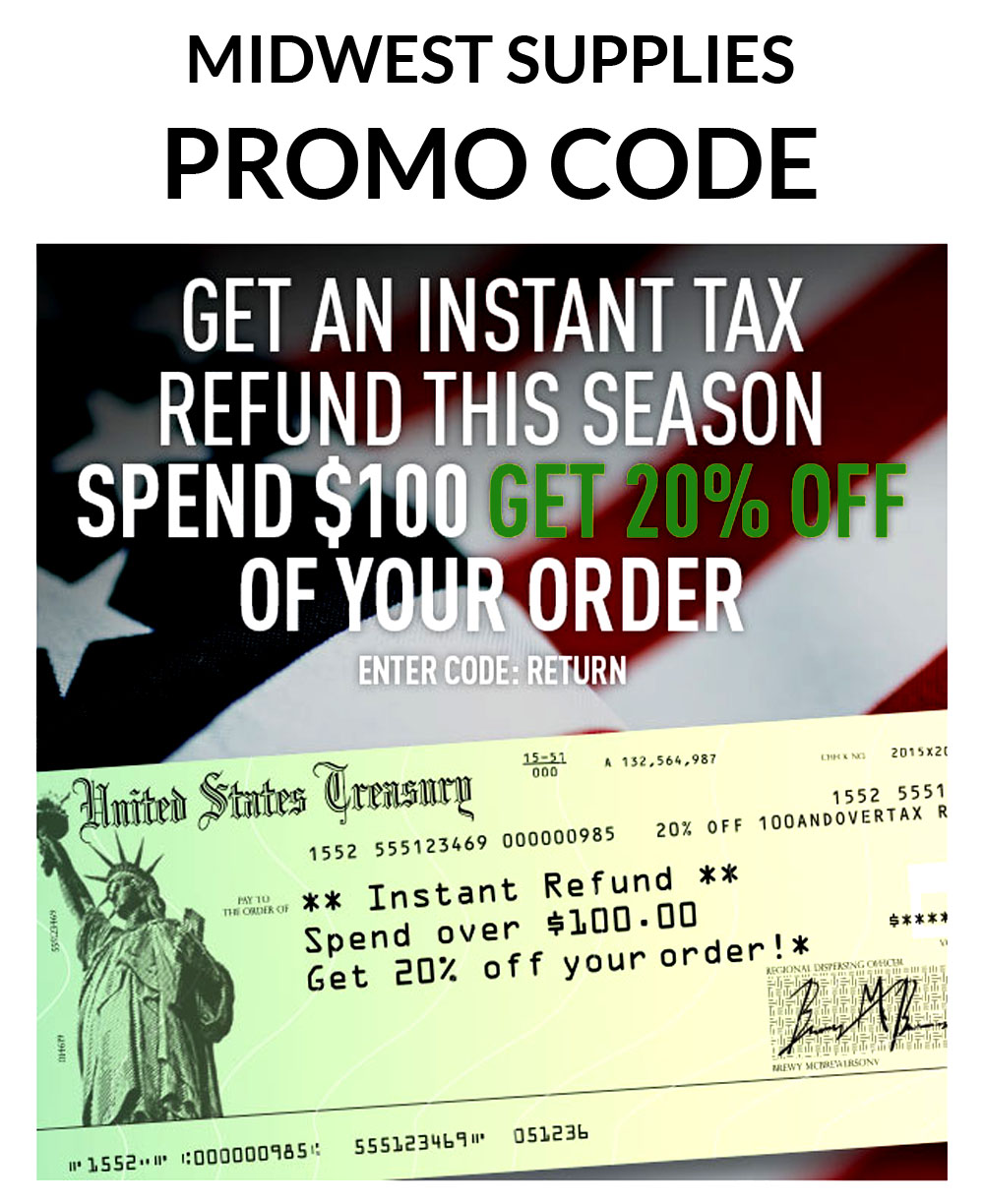  Coupon Code For Spend $100 Get 20% Off with this Midwest Supplies Coupon Code Coupon Code