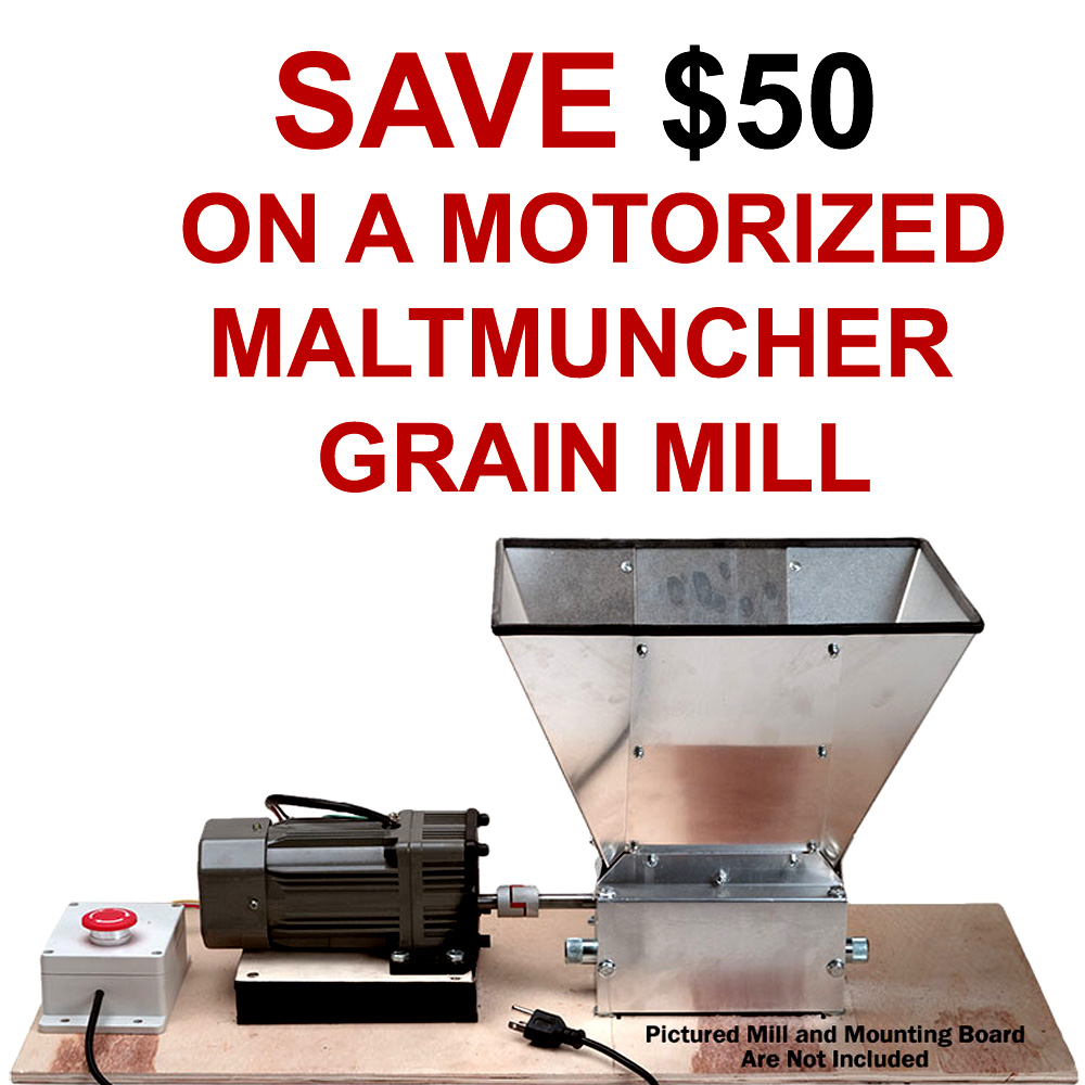  Coupon Code For Save $50 On A Motorized Home Brewing Grain Mill Coupon Code