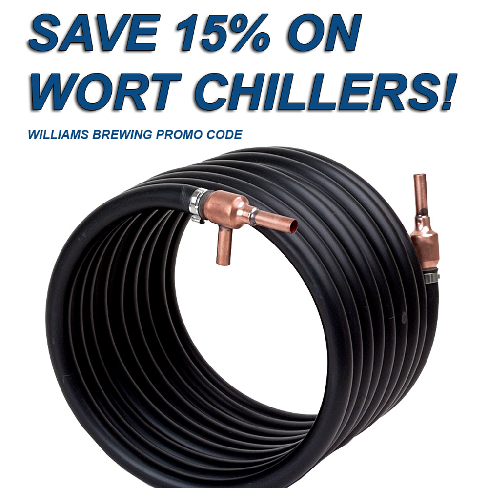  Coupon Code For Save 15% On Wort Chillers at Williams Brewing Coupon Code