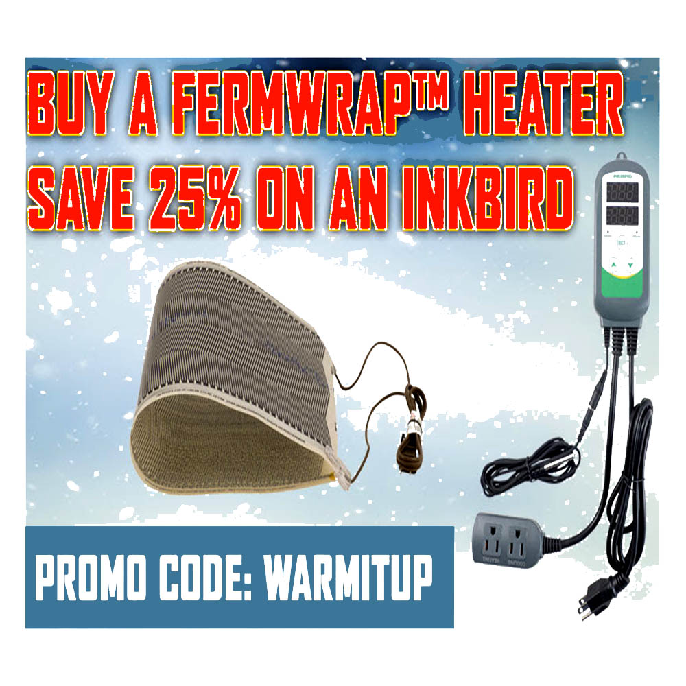  Coupon Code For Winter is Coming! Buy a fermenter warmer and get 25% Off An InkBird Temperature Controller Coupon Code