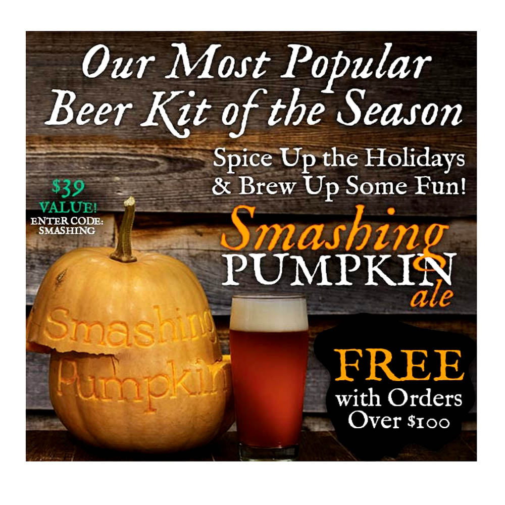  Coupon Code For Get a Free Pumpkin Ale Kit With A $100 Purchase Coupon Code
