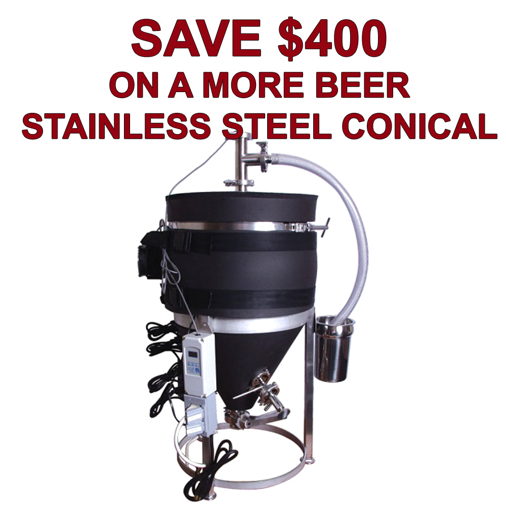  Coupon Code For Save $400 On A MoreBeer Ultimate Stainless Steel Conical Fermenter Coupon Code